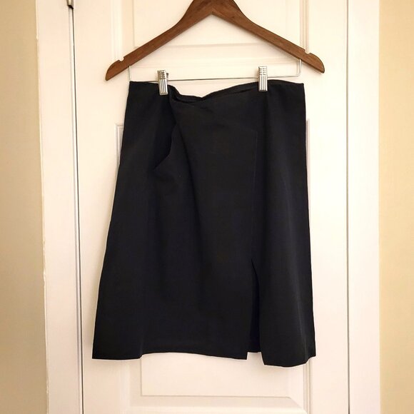 DKNY Women's Cotton midi A-line Skirt / Black / US 2 - Picture 11 of 15